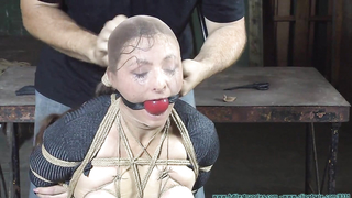 FutileStruggles - Lilly Whipped hogtied Part 3