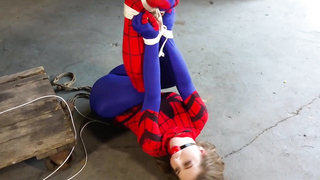 Shiny Bound - Terra Mizu & Nyssa Nevers - Spidergirl.. Caught And Unmasked